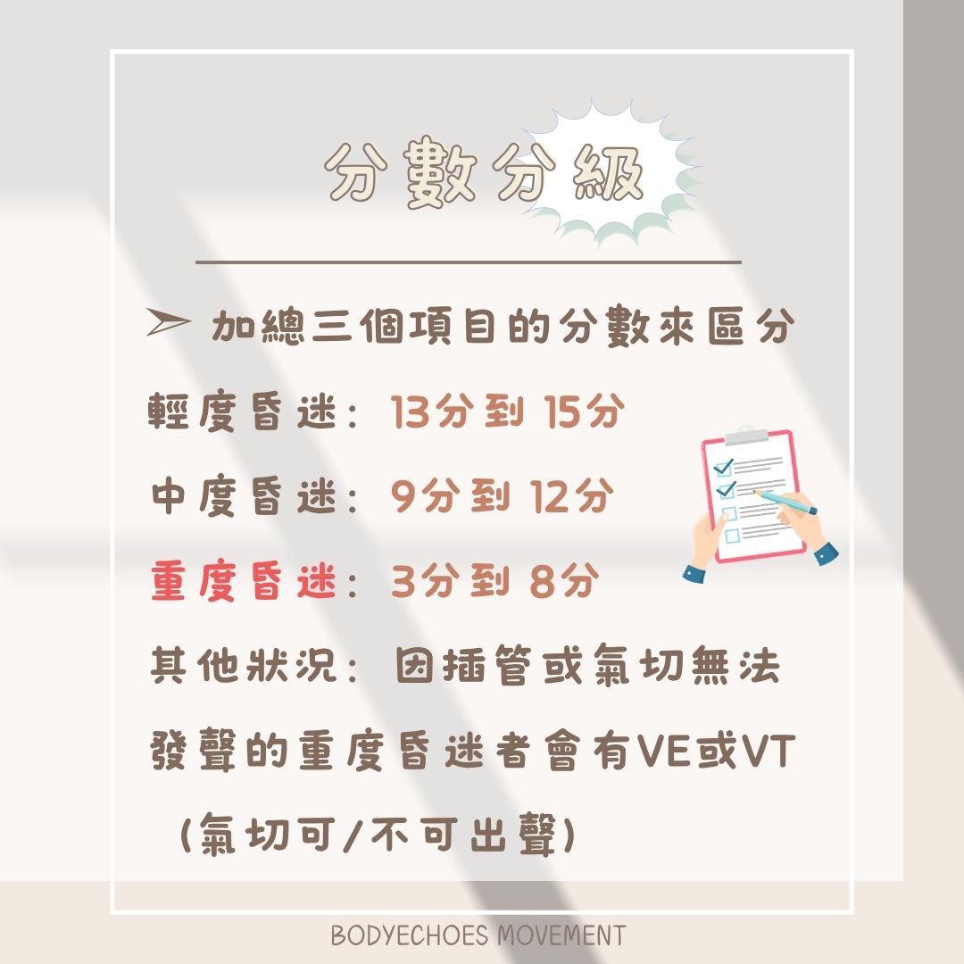 📍《身語小學堂》 昏迷指數是什麼？ 圖片 8